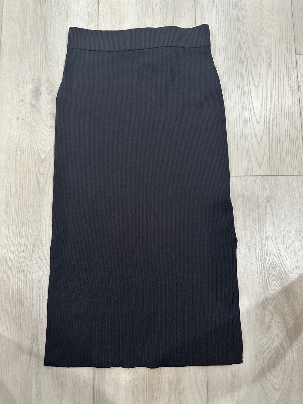 The drop Classic Black Knit Pencil Skirt